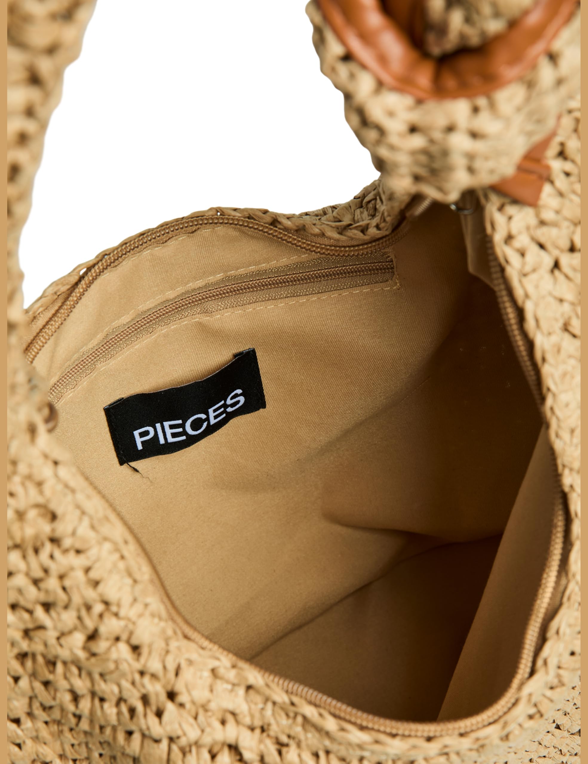Pieces Pckanala borsa a tracolla donna naturale