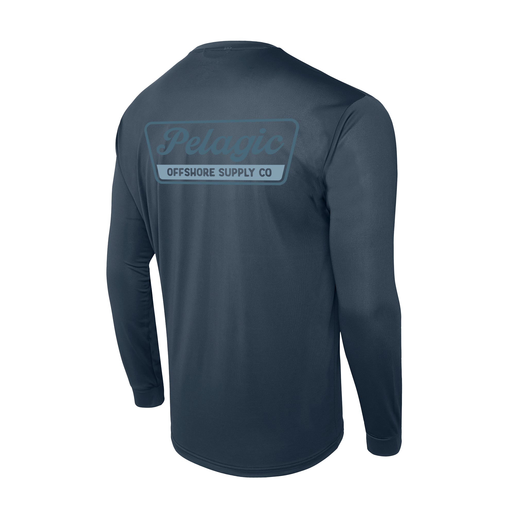 Pelagic Aquatek Dockline maglia manica lunga blu navy UPF 50+