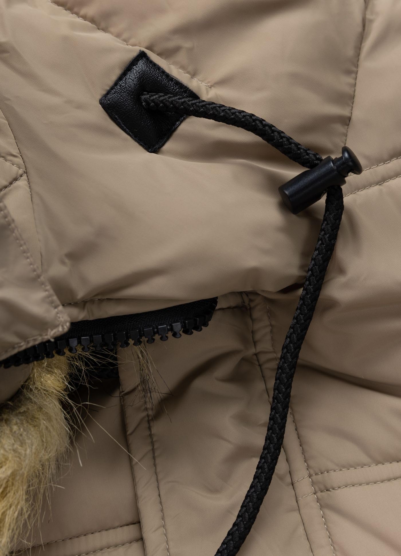 Pitbull Queenston Piumino Donna Sabbia Scura Parka
