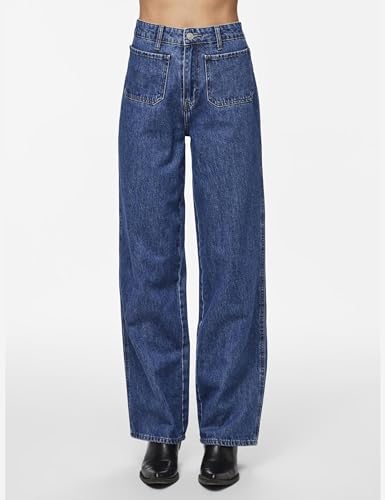 Pieces Pcsky HW Pocket Wide jeans donna XS