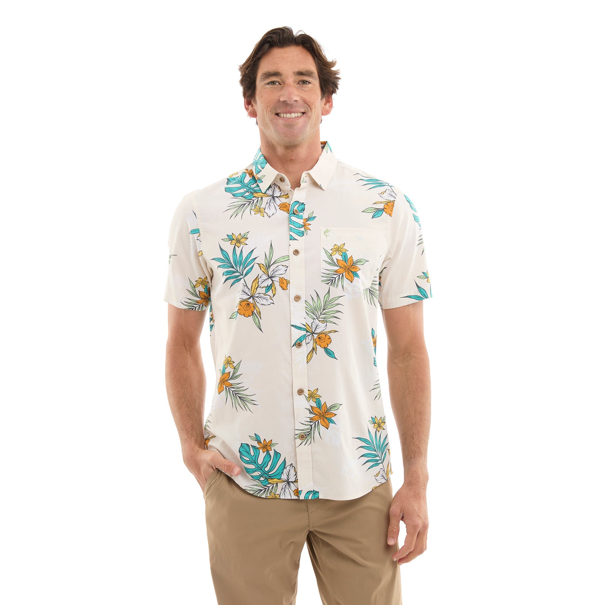 PELAGIC Knockdown camicia uomo Natural UPF 50+