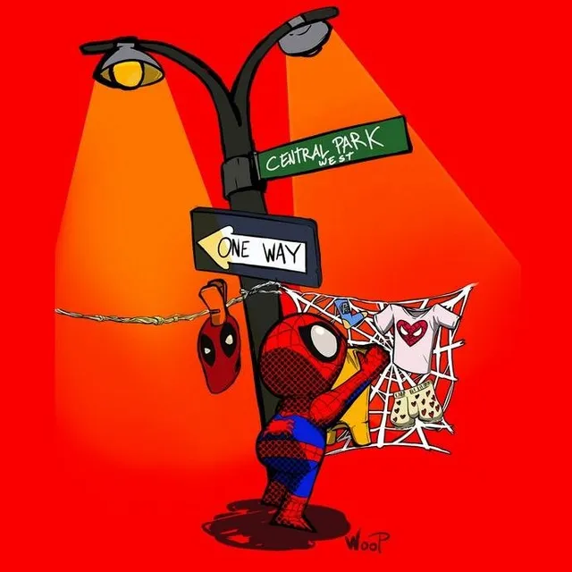 Matrix Woop Spiderman Laundry T-shirt unisex