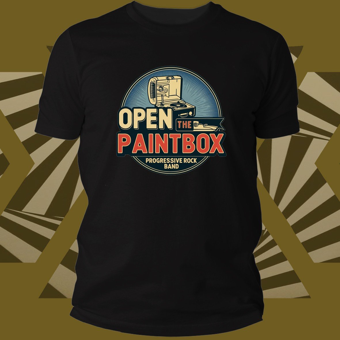 Open The Paintbox Progressive Rock maglietta cotone organico