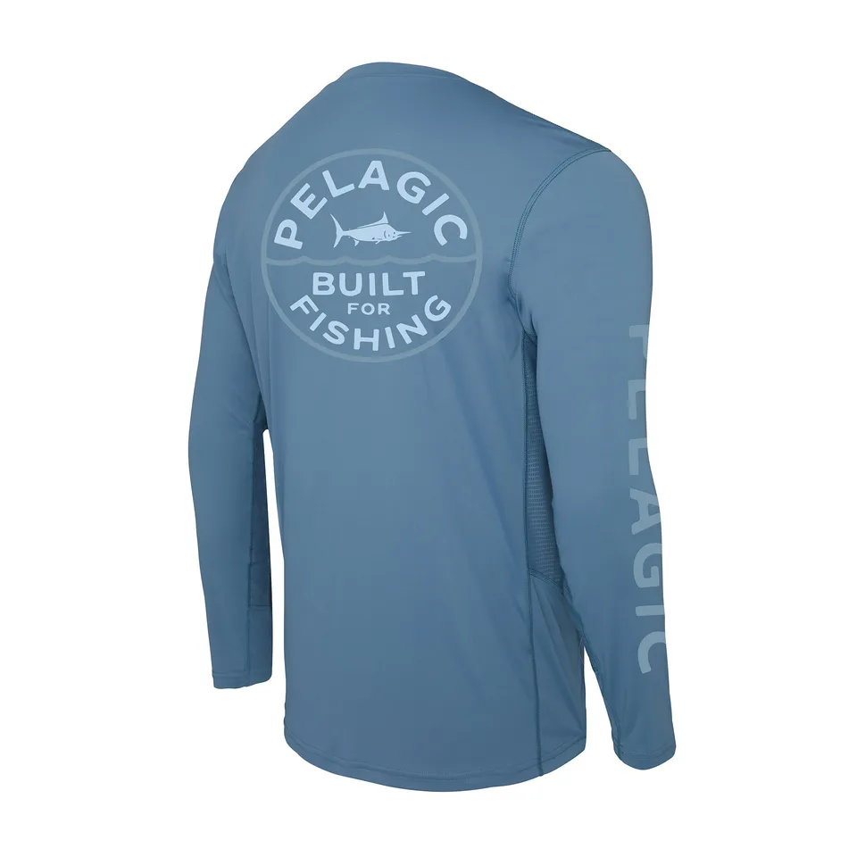 Pelagic Vaportek maglia maniche lunghe petrol UPF 50+