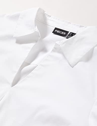 PIECES Pcbeatrice LS Top BC camicia L manica lunga