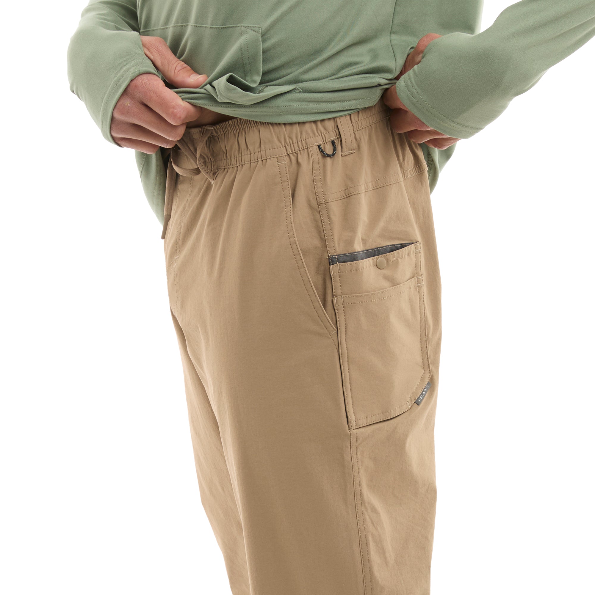 Pelagic Palomar pantaloni pesca dark khaki asciugatura rapida