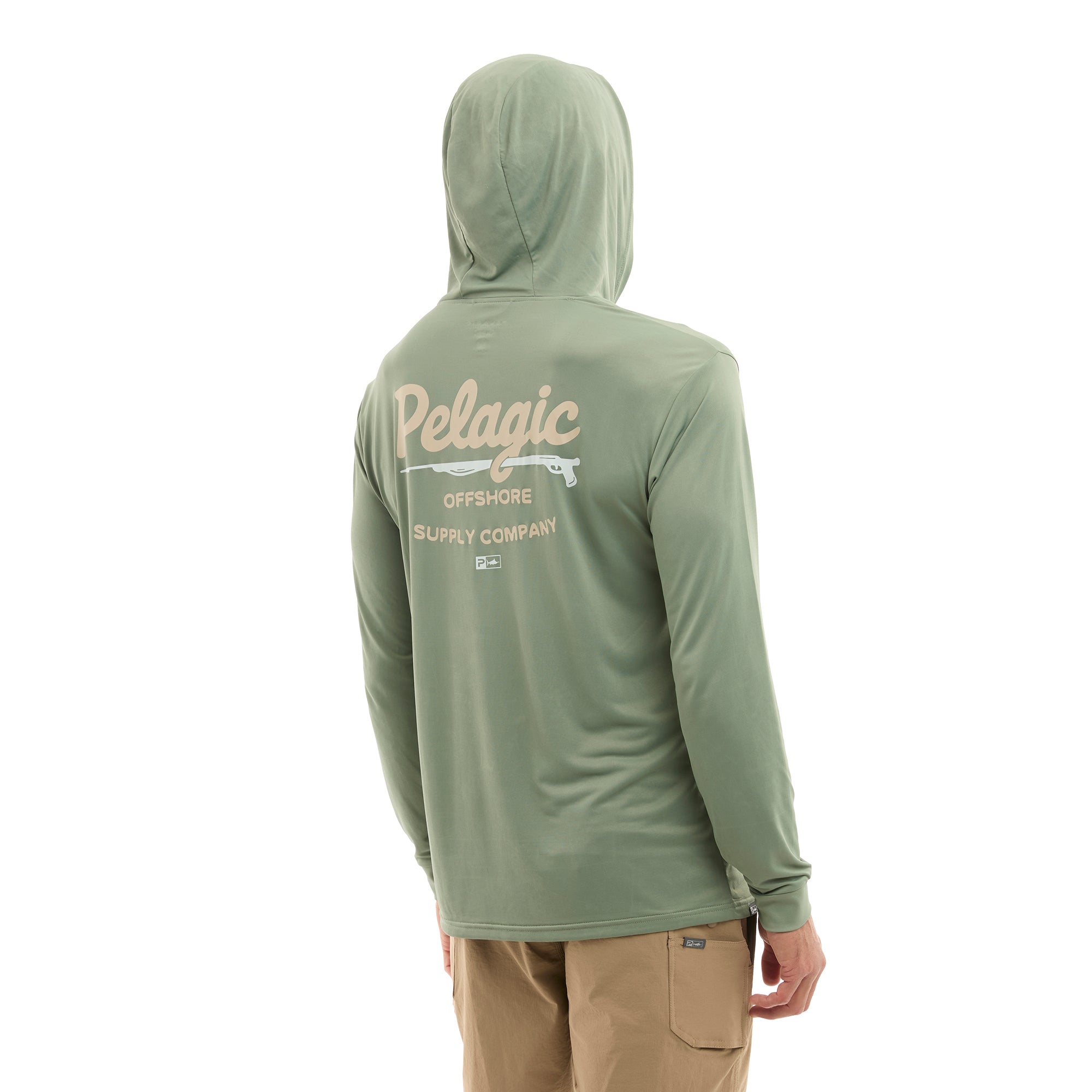 Pelagic Aquatek Gunner maglia pesca UPF 50+ verde mangrovie