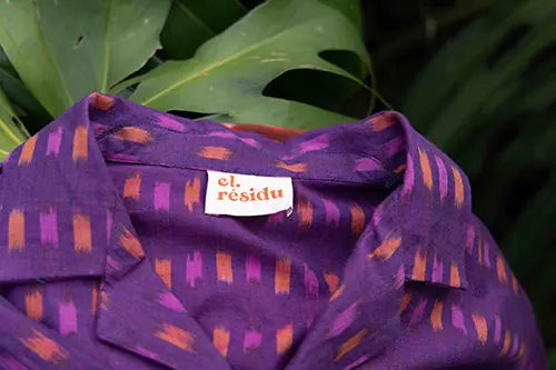 el.residu Sanya Ikat 4 camicia unisex cotone S/M