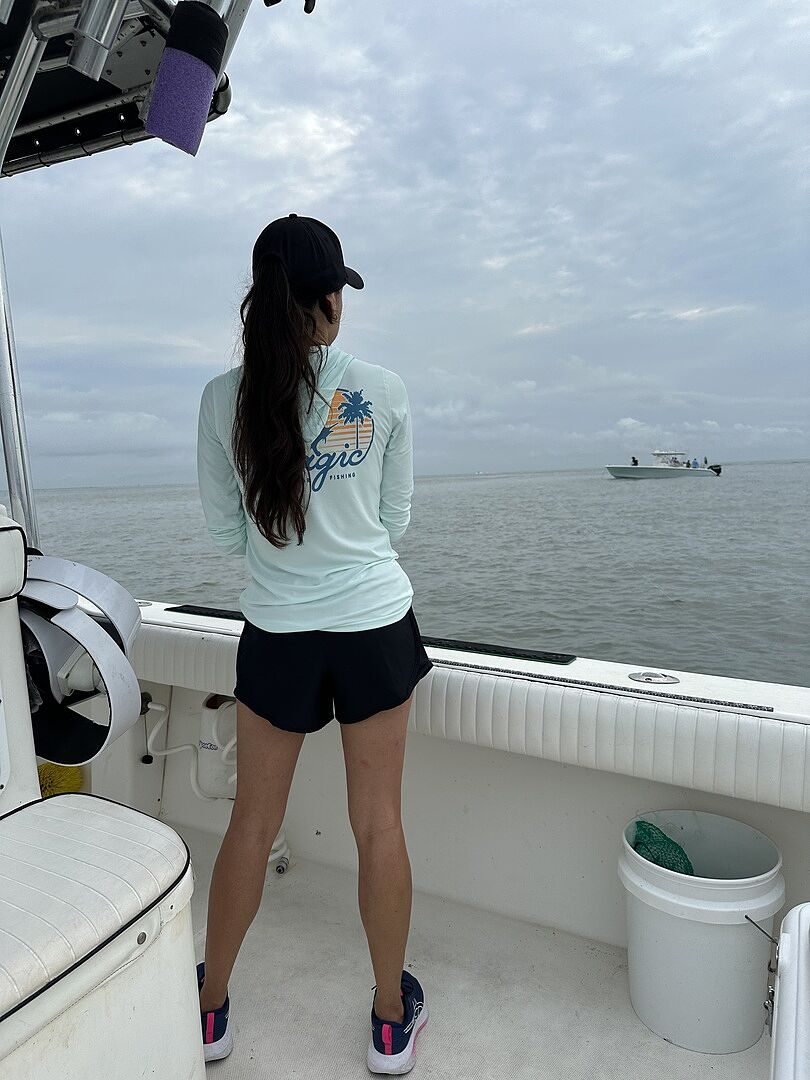 Pelagic Aquatek Raya maglia pesca azzurro UPF 50+