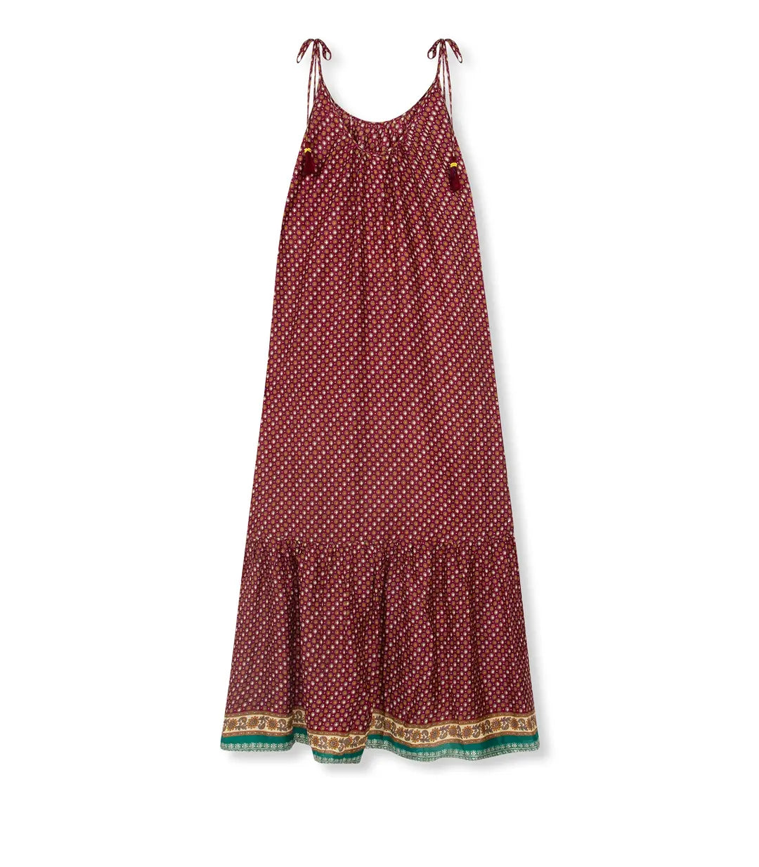 el.residu Myra 14 vestito midi marrone S/M viscosa