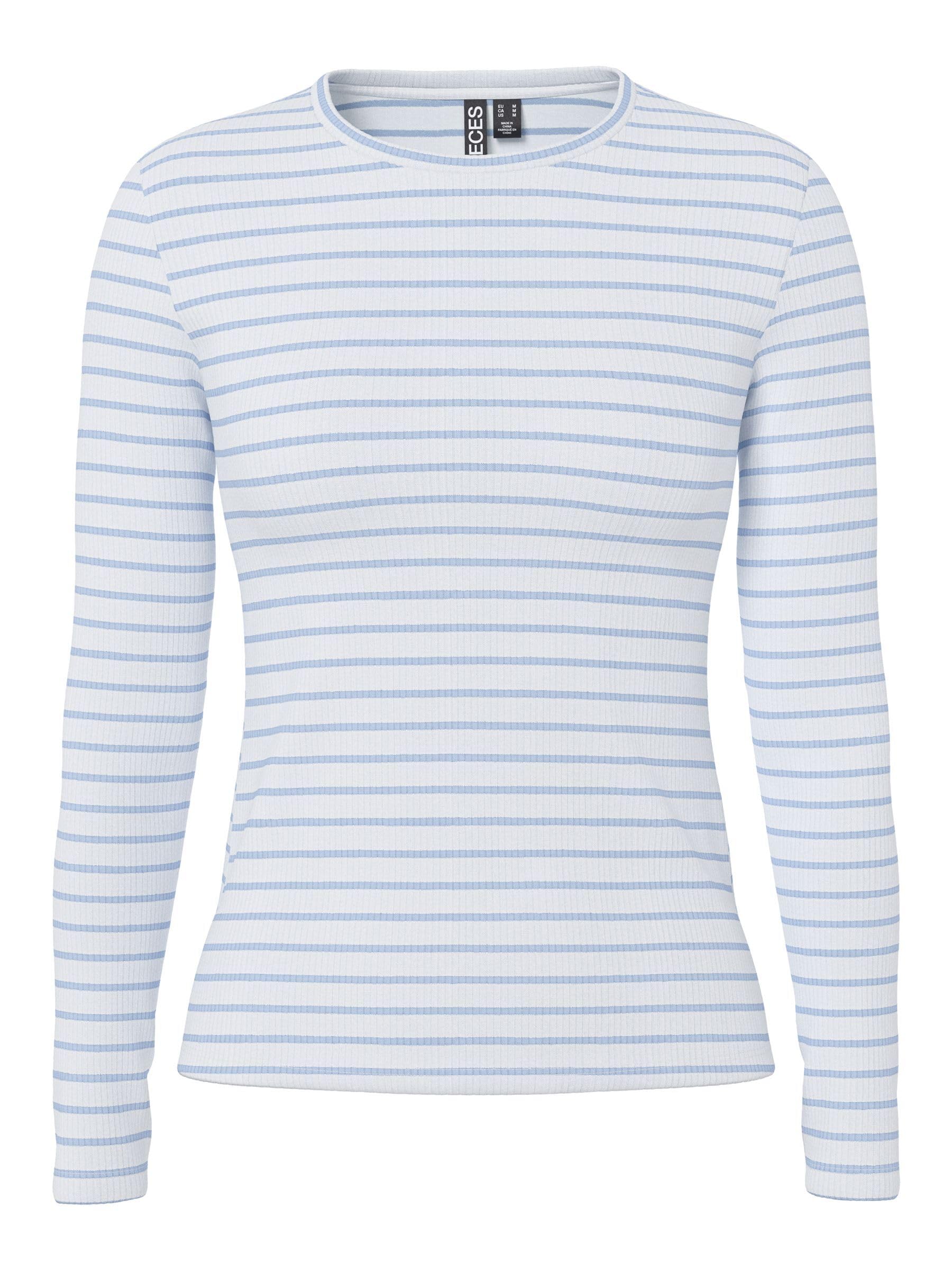 Pieces Pcruka LS Top Jrs Noos BC maglia manica lunga Tawny Port