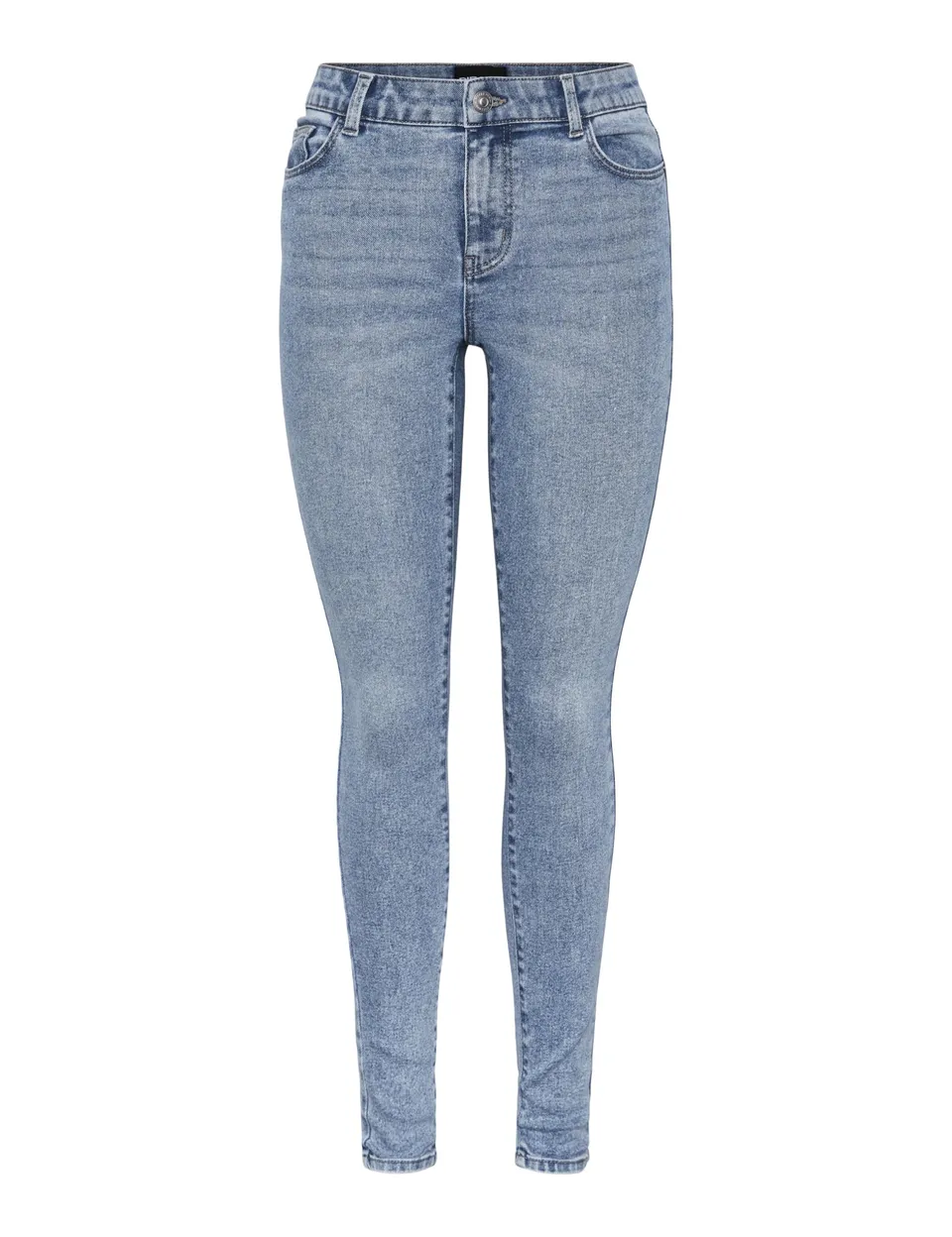 Pieces Pcdana Lb302 Noos jeans skinny donna vita media