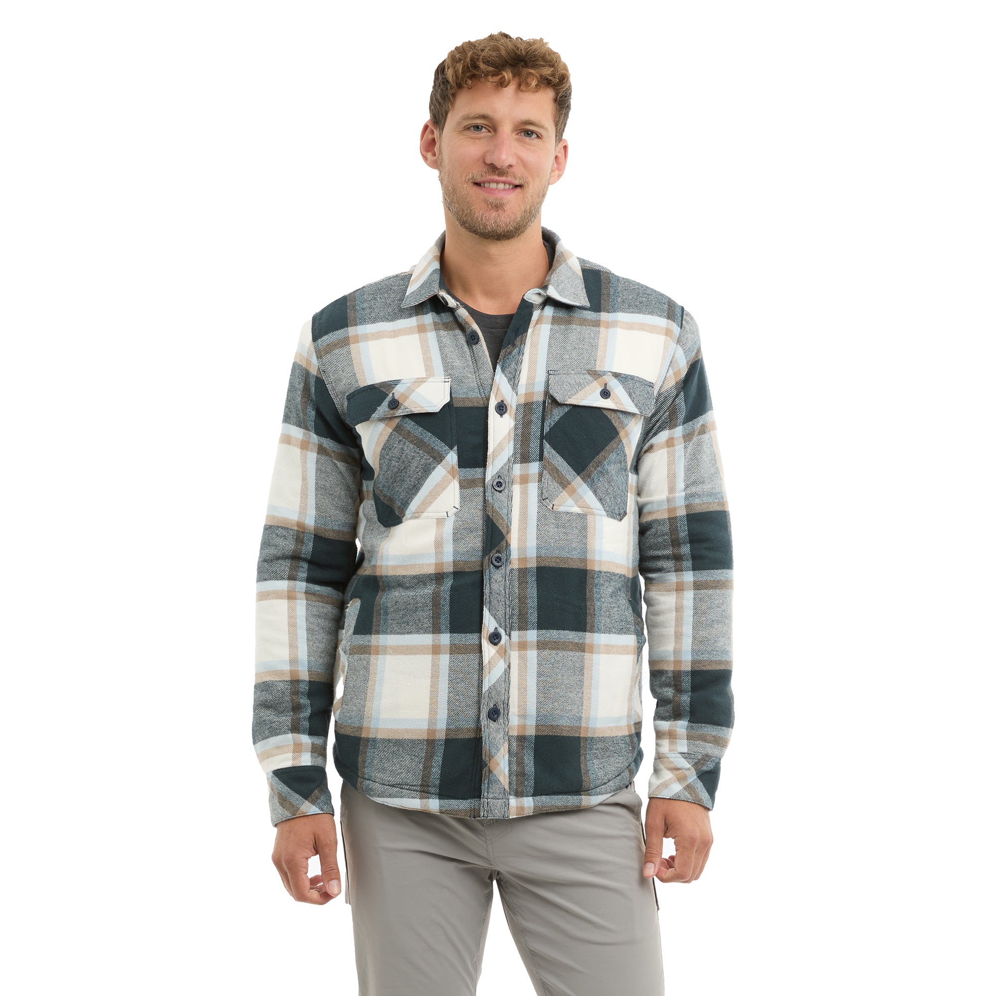 Pelagic Kodiak Camicia Flanella Navy Cotone Bio