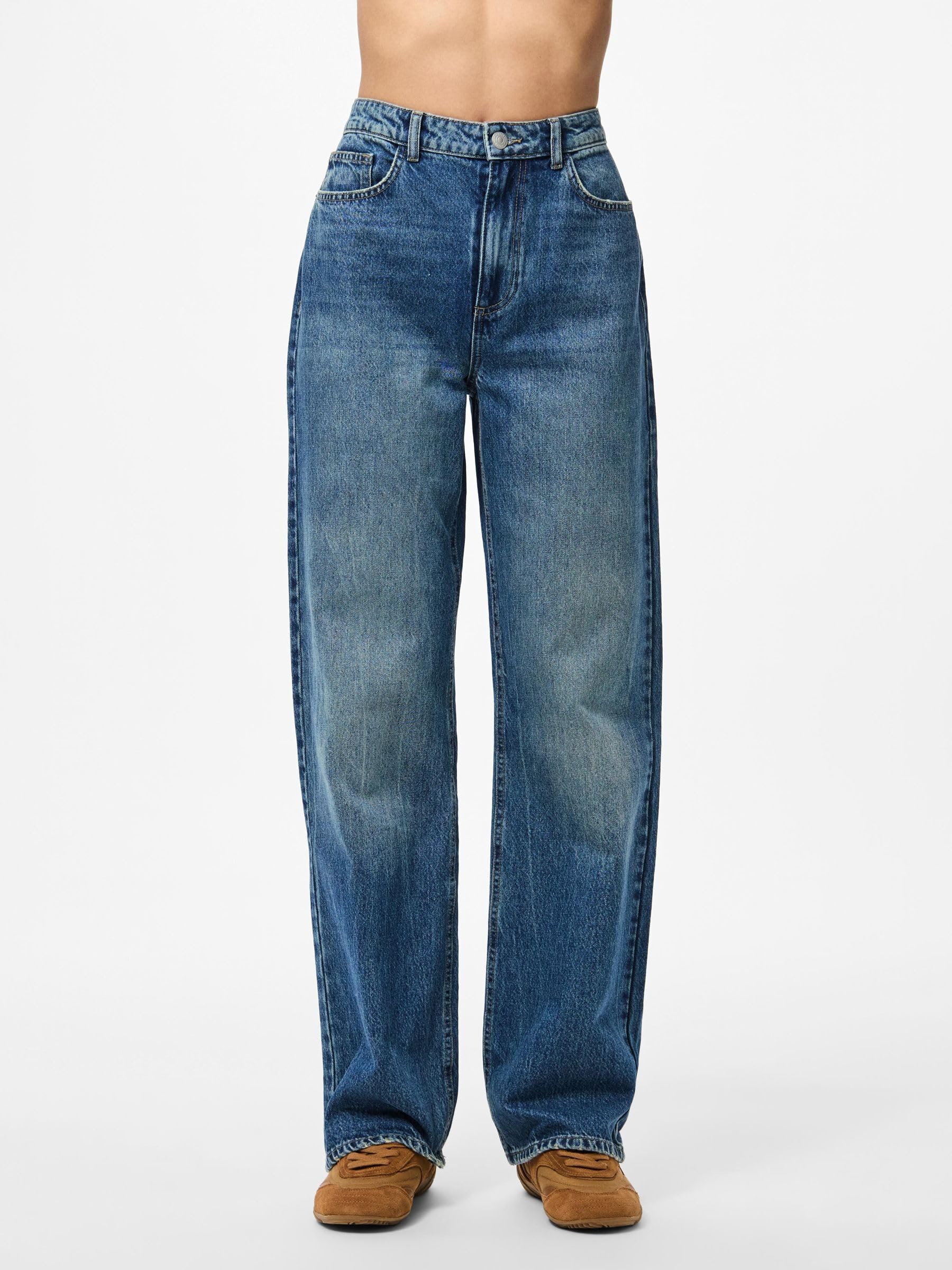 Pieces Pckate HW jeans donna 29W/30L gamba dritta