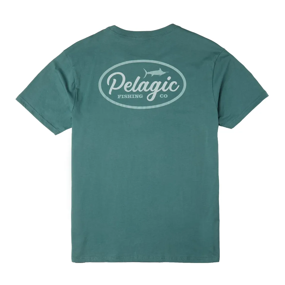 Pelagic Circled t-shirt uomo blu cotone