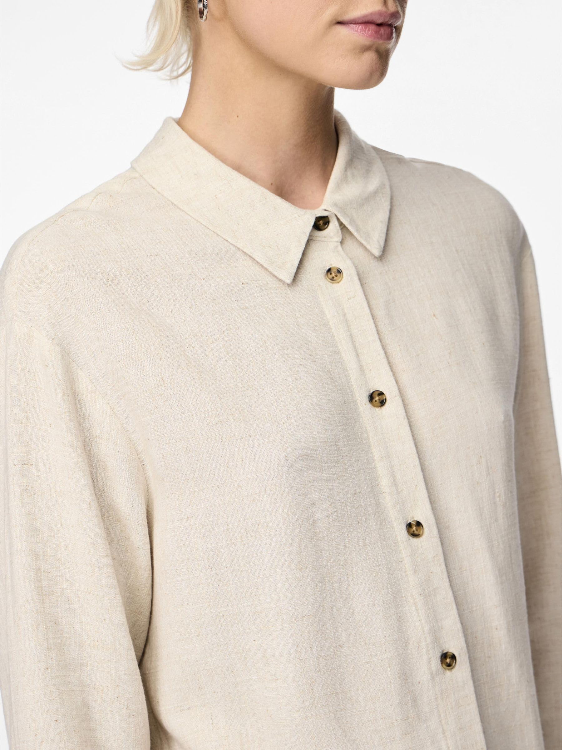 Pieces Pcvinsty camicia ecovero manica lunga taglia XL