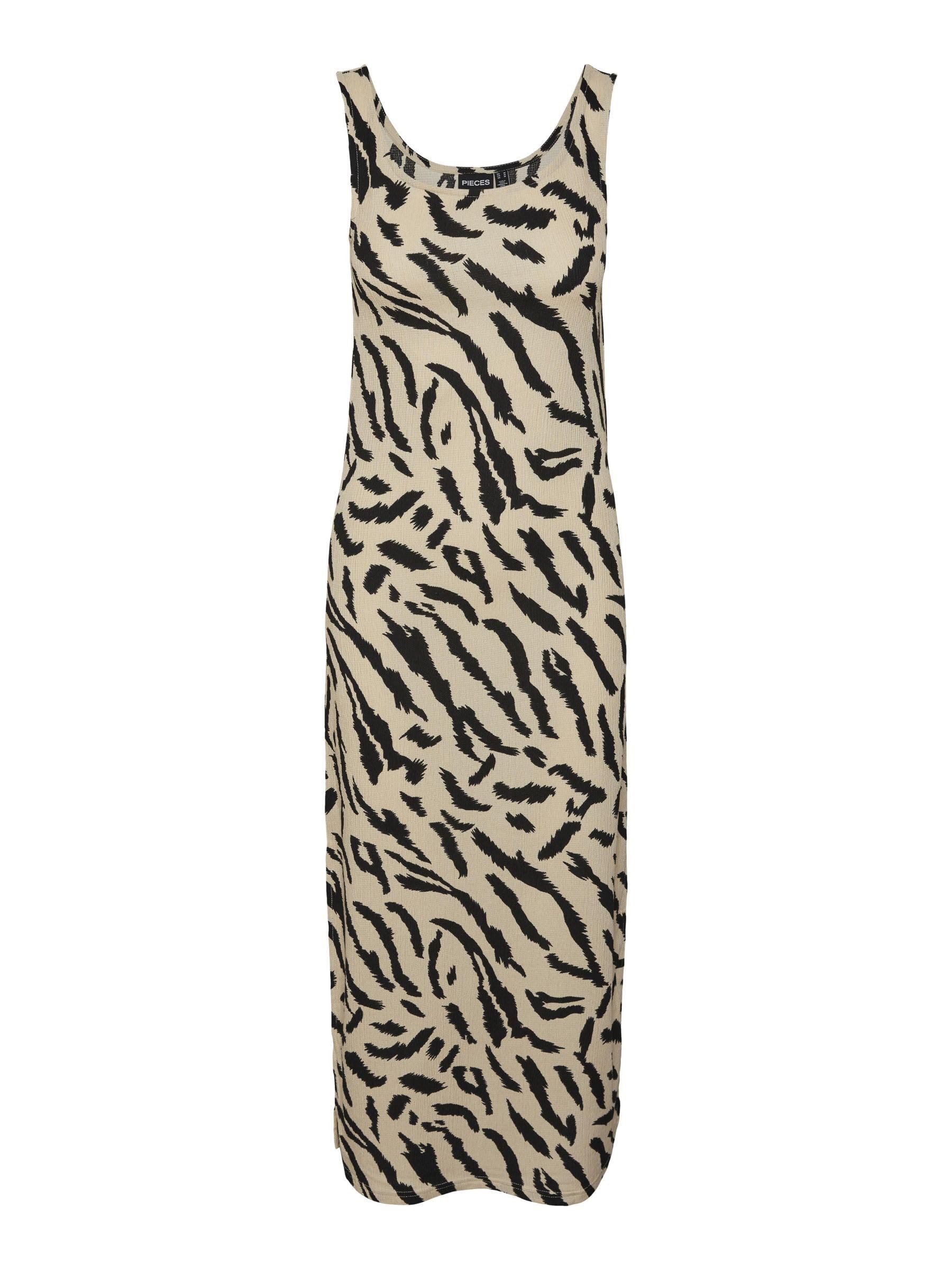 Pieces Pcluna SL maxi vestito donna navy cotone