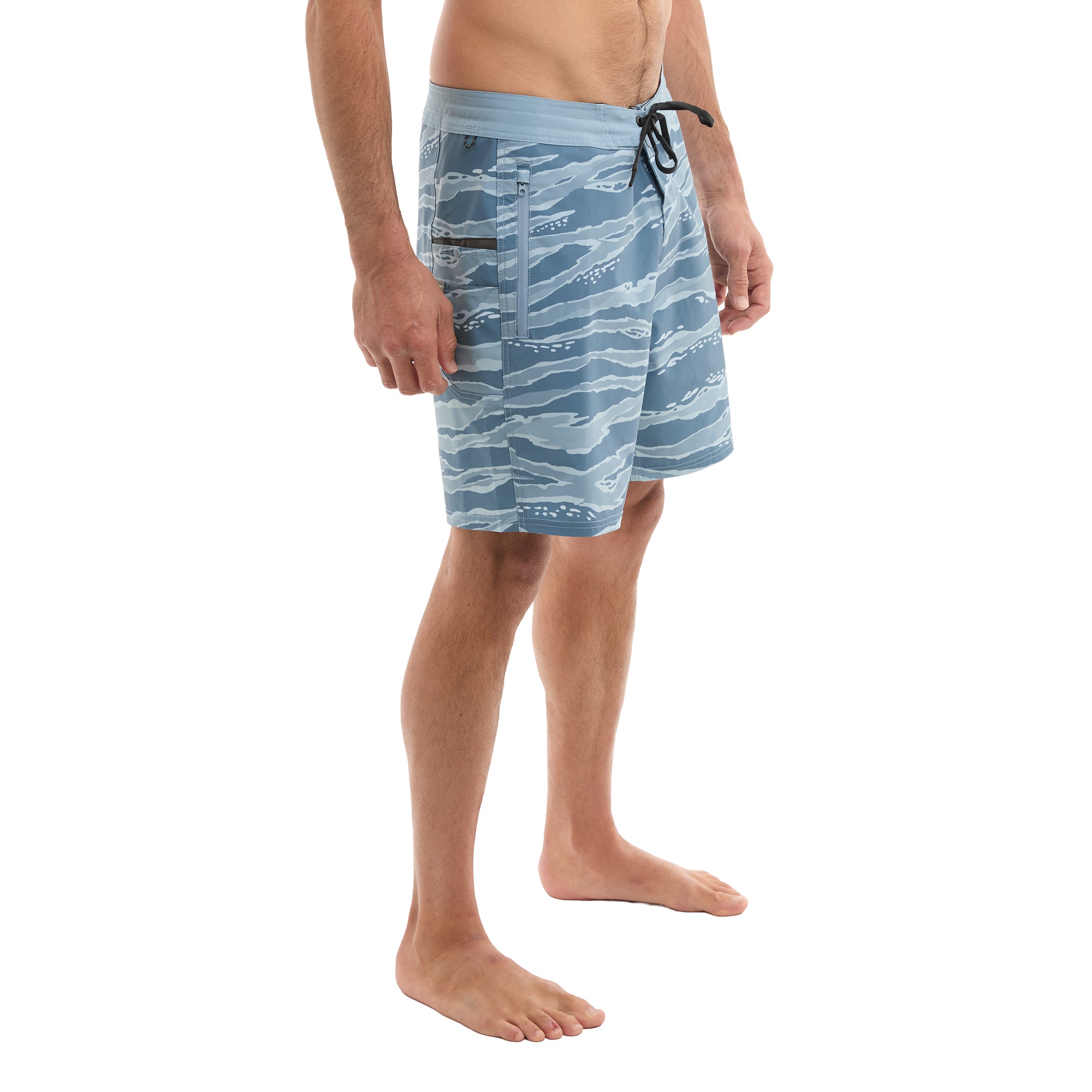 Pelagic Leaderman boardshort pesca petrol mimetico