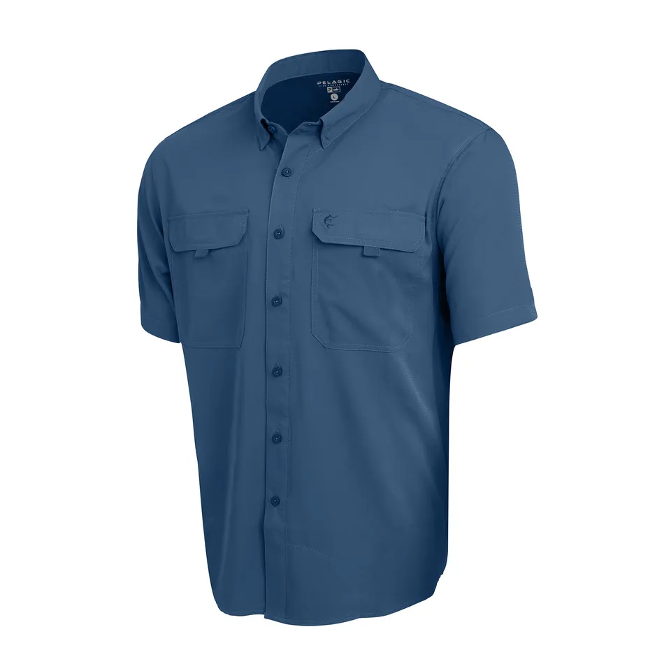 Pelagic Keys camicia uomo abyss UPF 50+