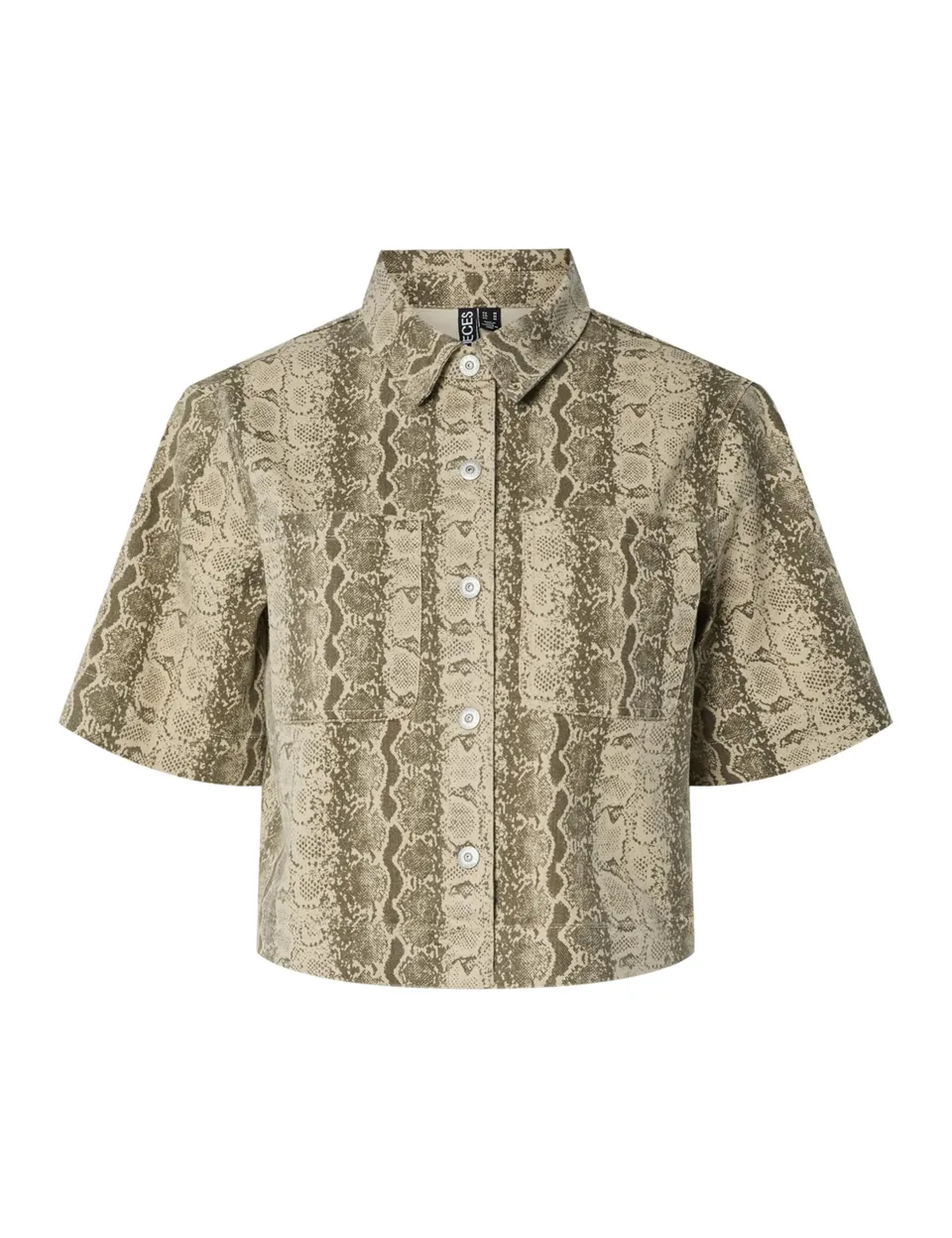 Pieces Pcsalume camicia donna maniche corte cotone