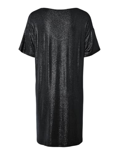 Pieces Pcalice SS Glitter Dress Jrs abito M tessuto elasticizzato
