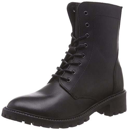 Pieces Psuda Lacci stivali donna nero 36 pelle