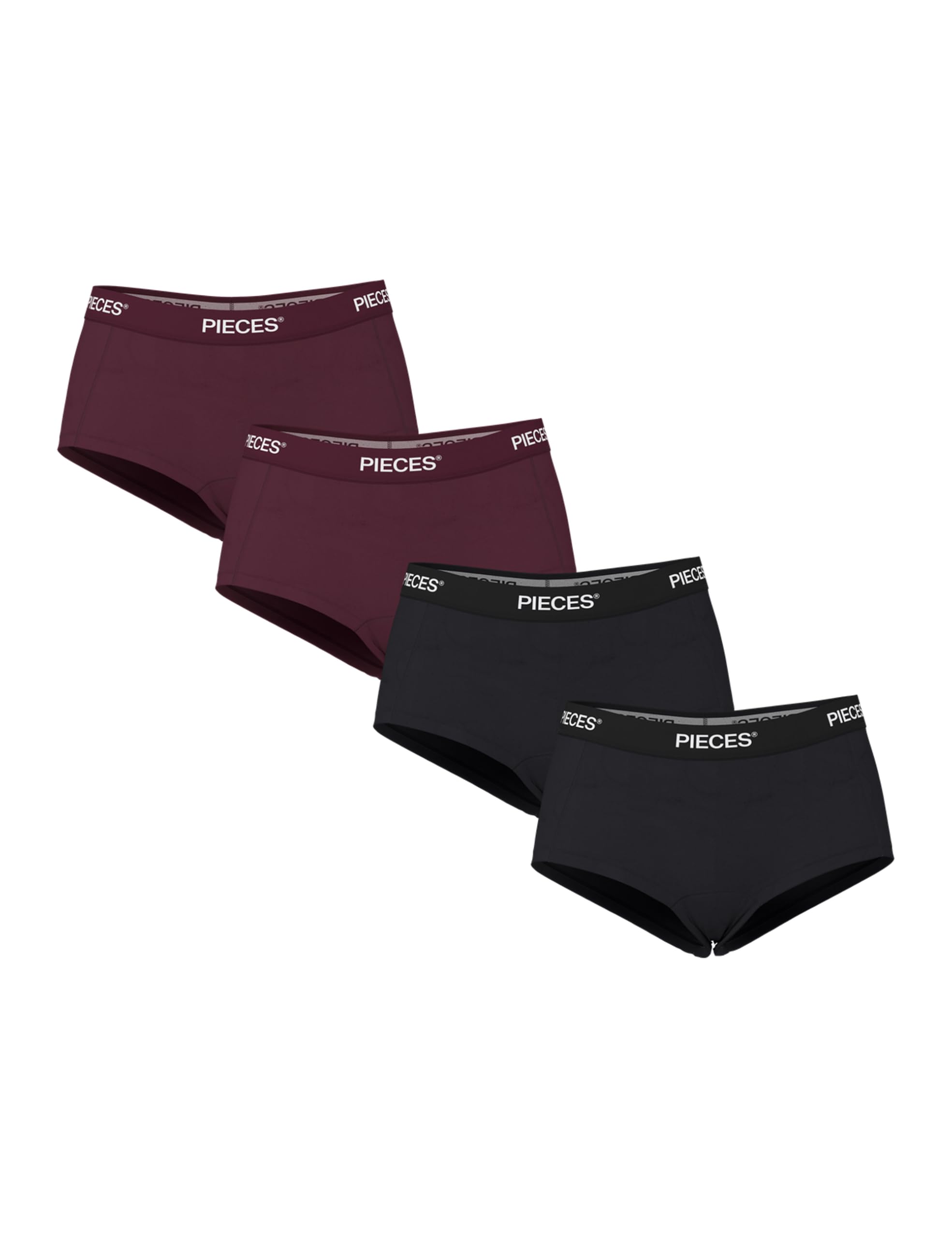 Pieces PCLOGO Lady boxer donna in cotone uso quotidiano