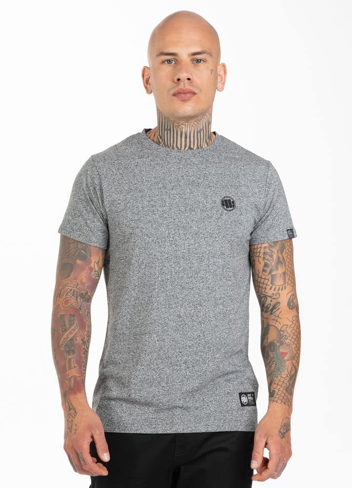 Pit Bull Small Logo Premium Grey MLG t-shirt cotone M