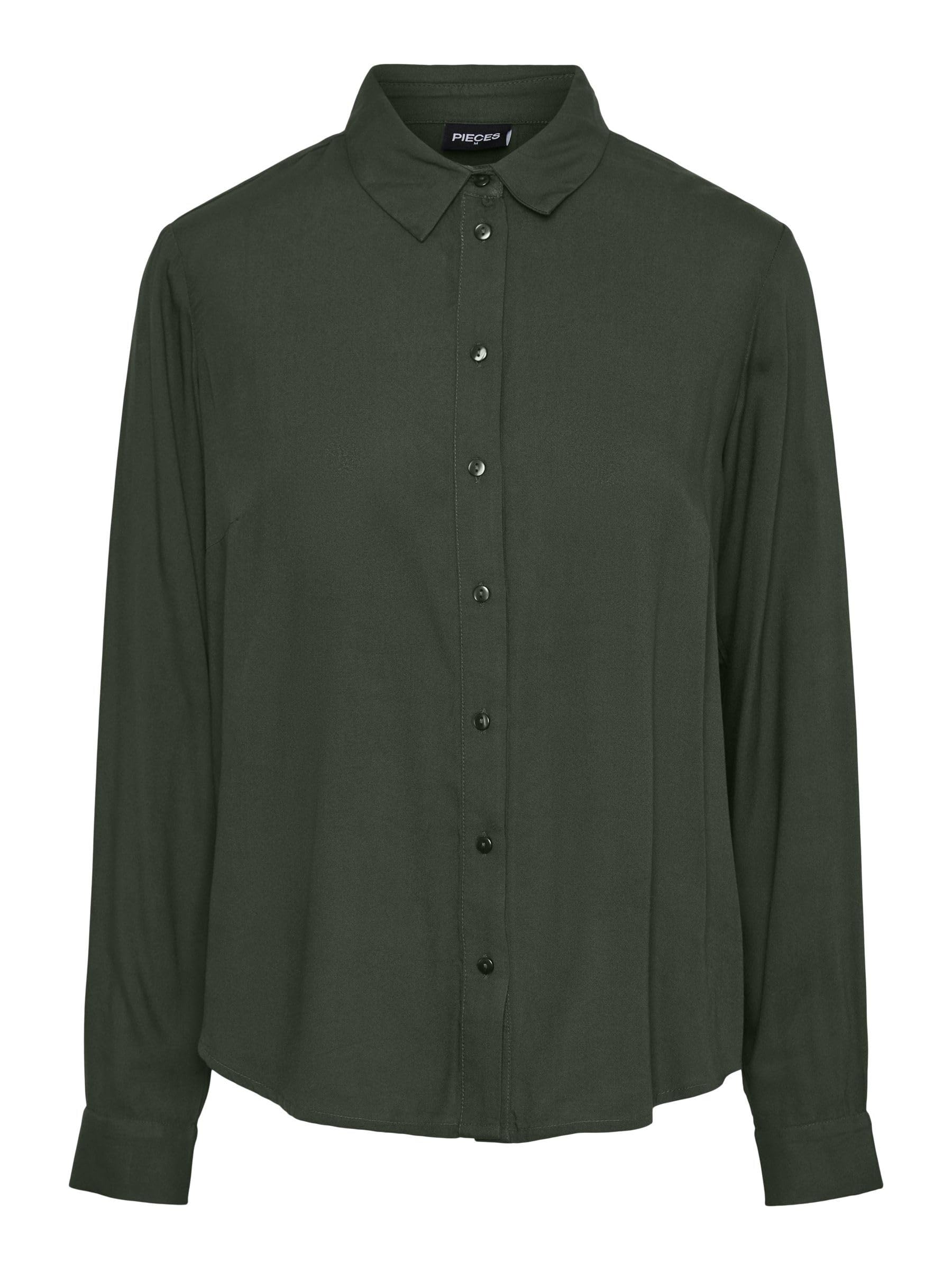 Pieces Pcnova LS Shirt Noos BC camicia donna