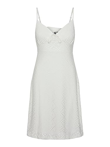 Pieces & Peace Pcluca Strap Dress vestito S Cloud Dancer spalline