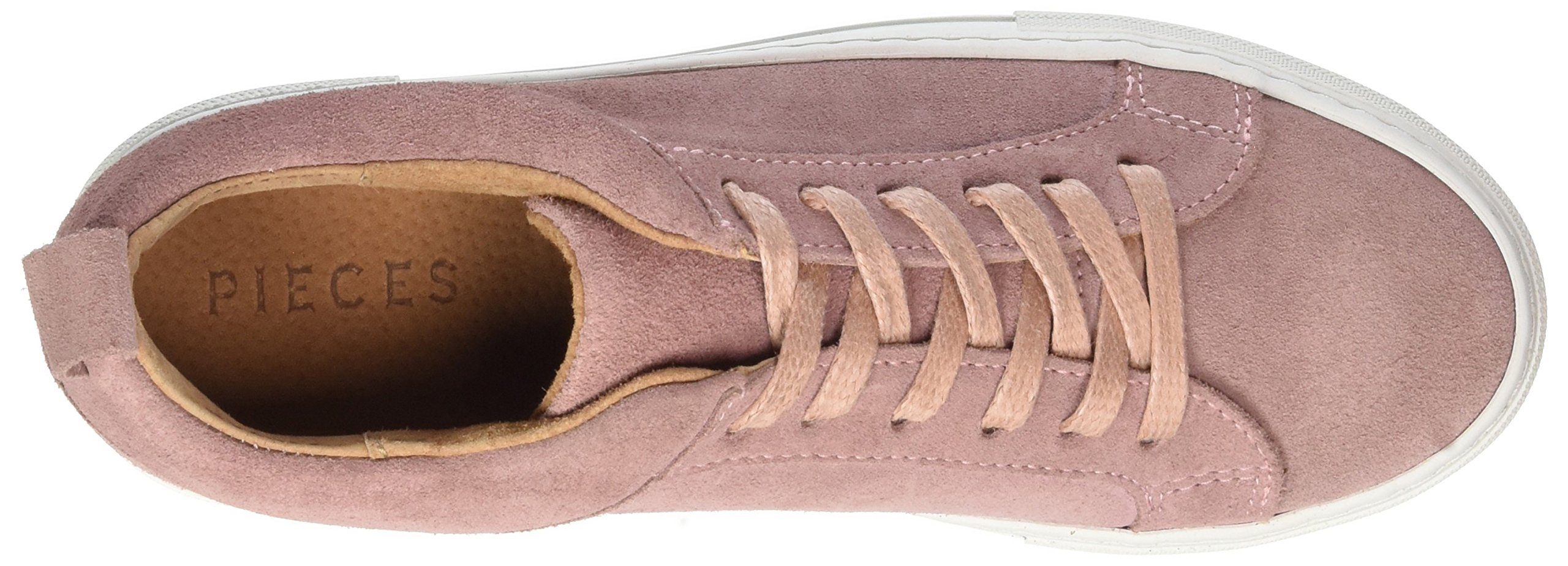 Pieces Pspaulina Suede Sneaker donna rosa camoscio