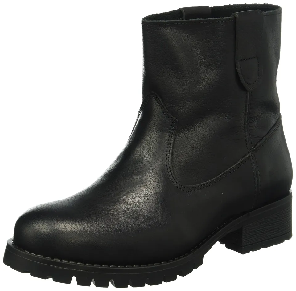 Pieces Psvaha New Boot stivali donna neri in pelle