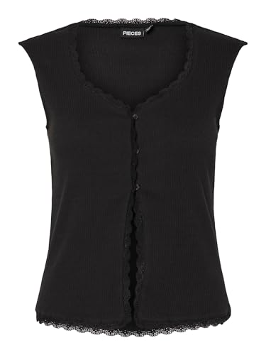 Pieces Pctirade Sl Vest Bc gilet donna nero XS
