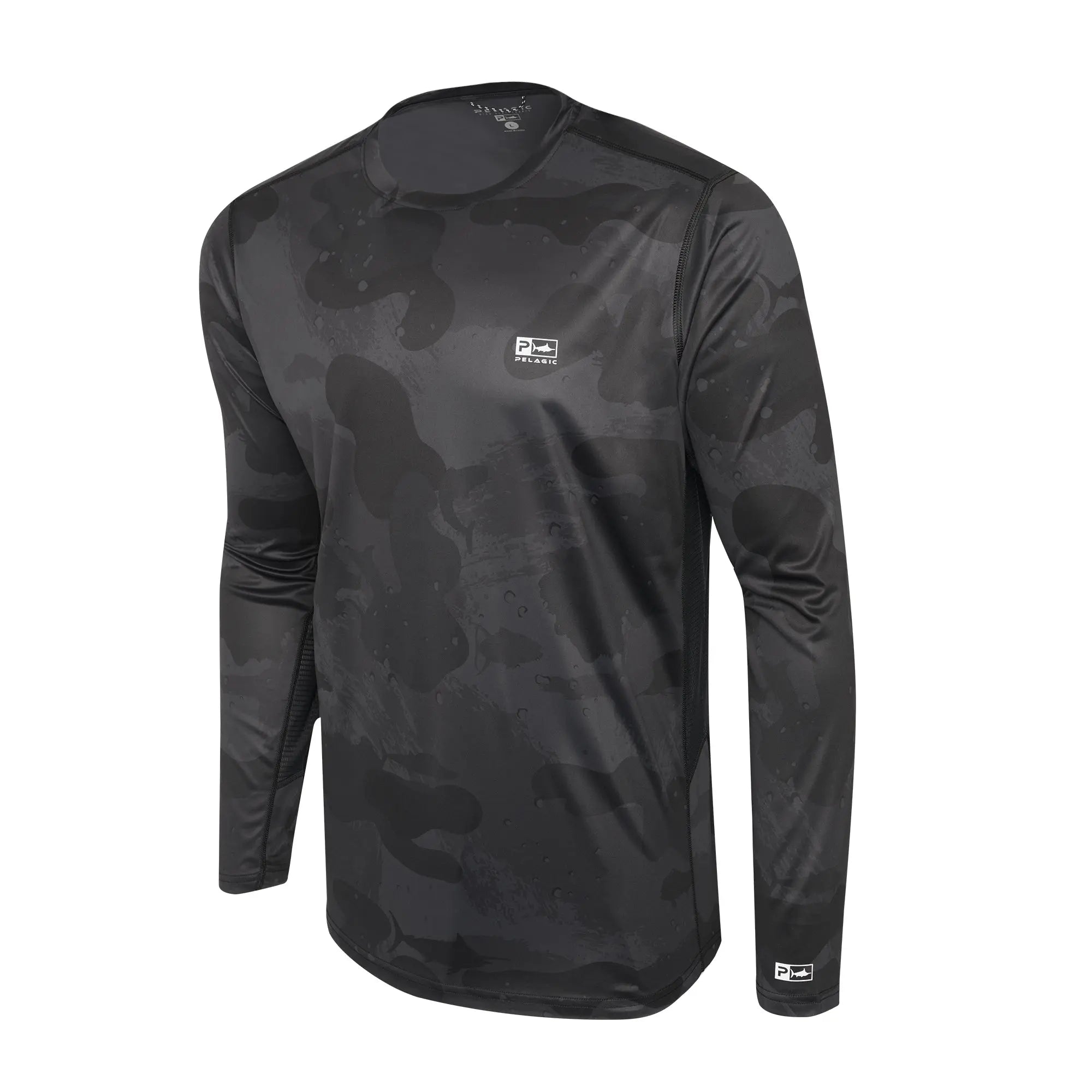 Pelagic Vaportek maglia pesca nera UPF 50+