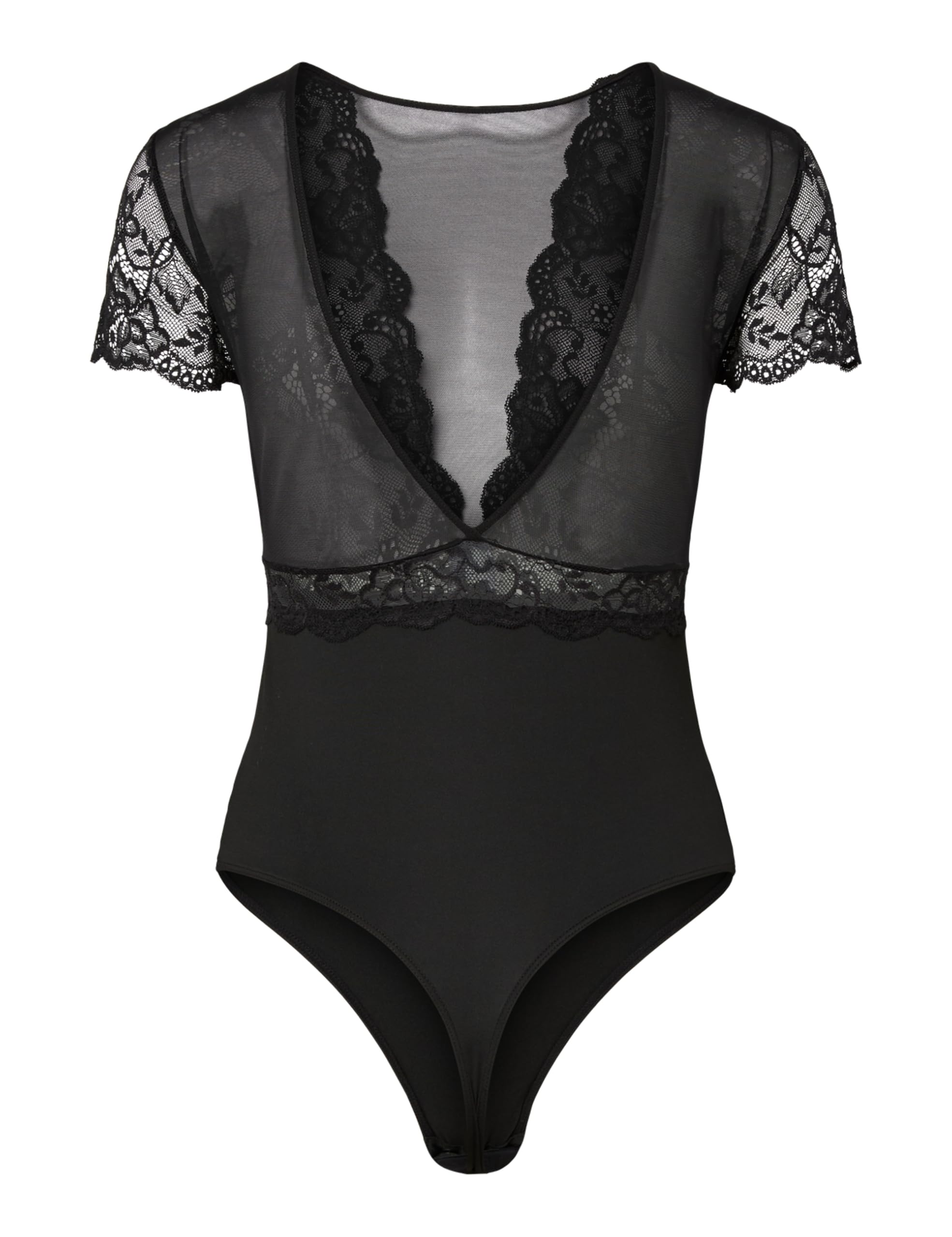 Pieces Pcsicca body donna manica corta elasticizzato