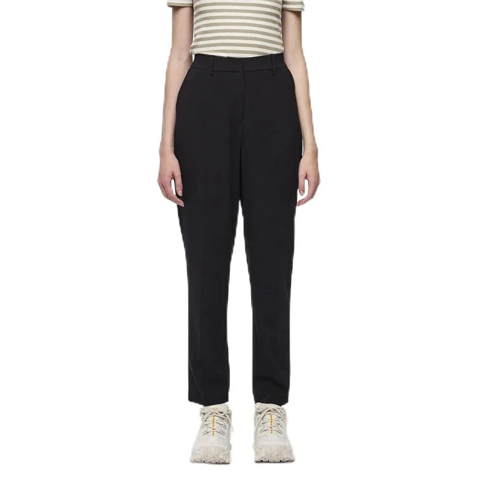 Pieces Pcluisa HW pantaloni caviglia eleganti neri