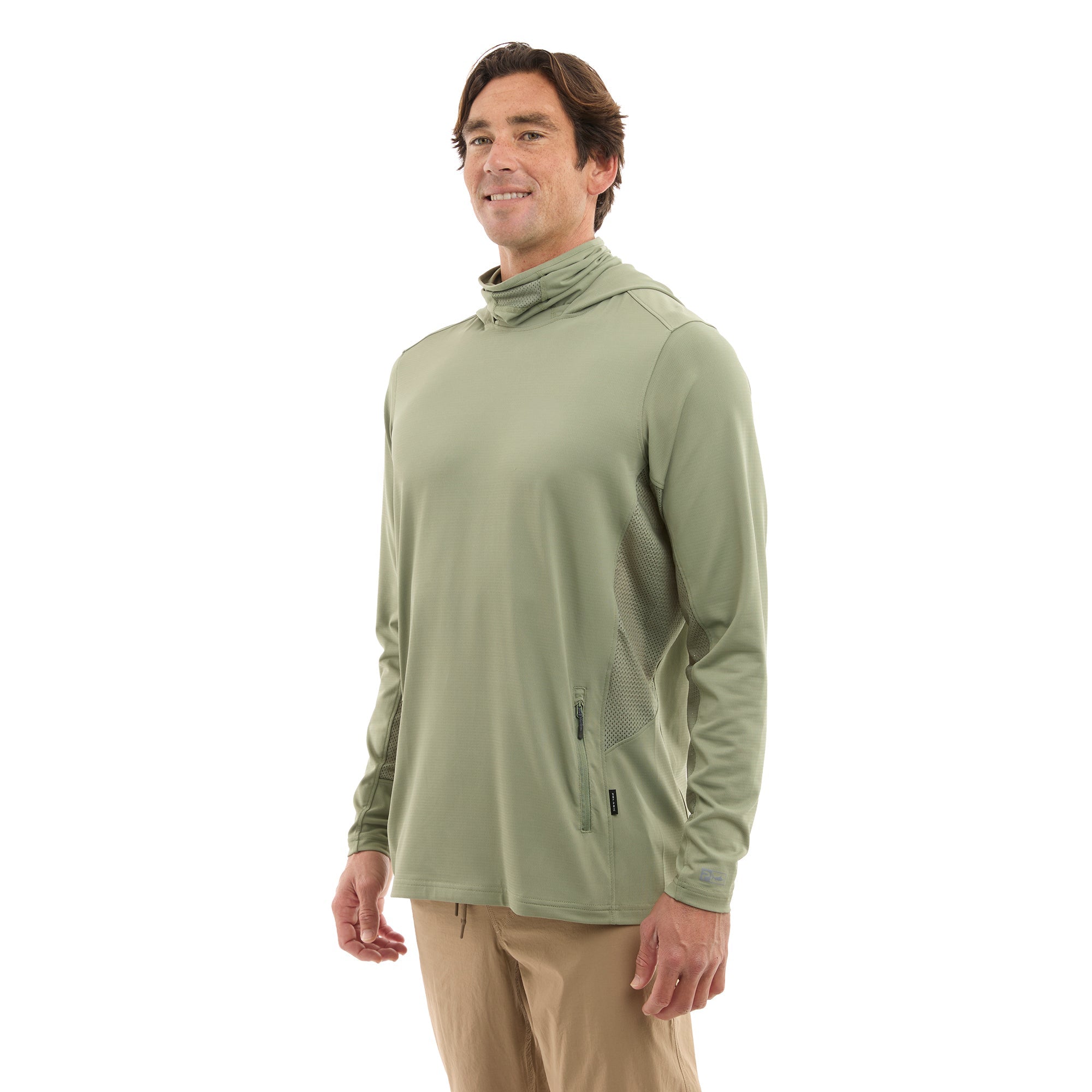 PELAGIC Exo-Tech felpa con cappuccio mangrove UPF 50+