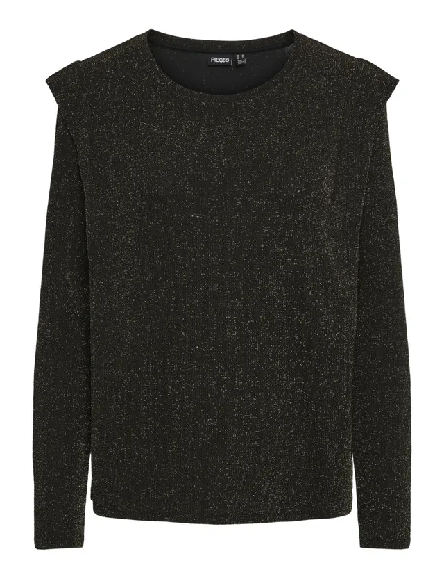 Pieces Pcnora LS Tee maglia donna maniche lunghe XL