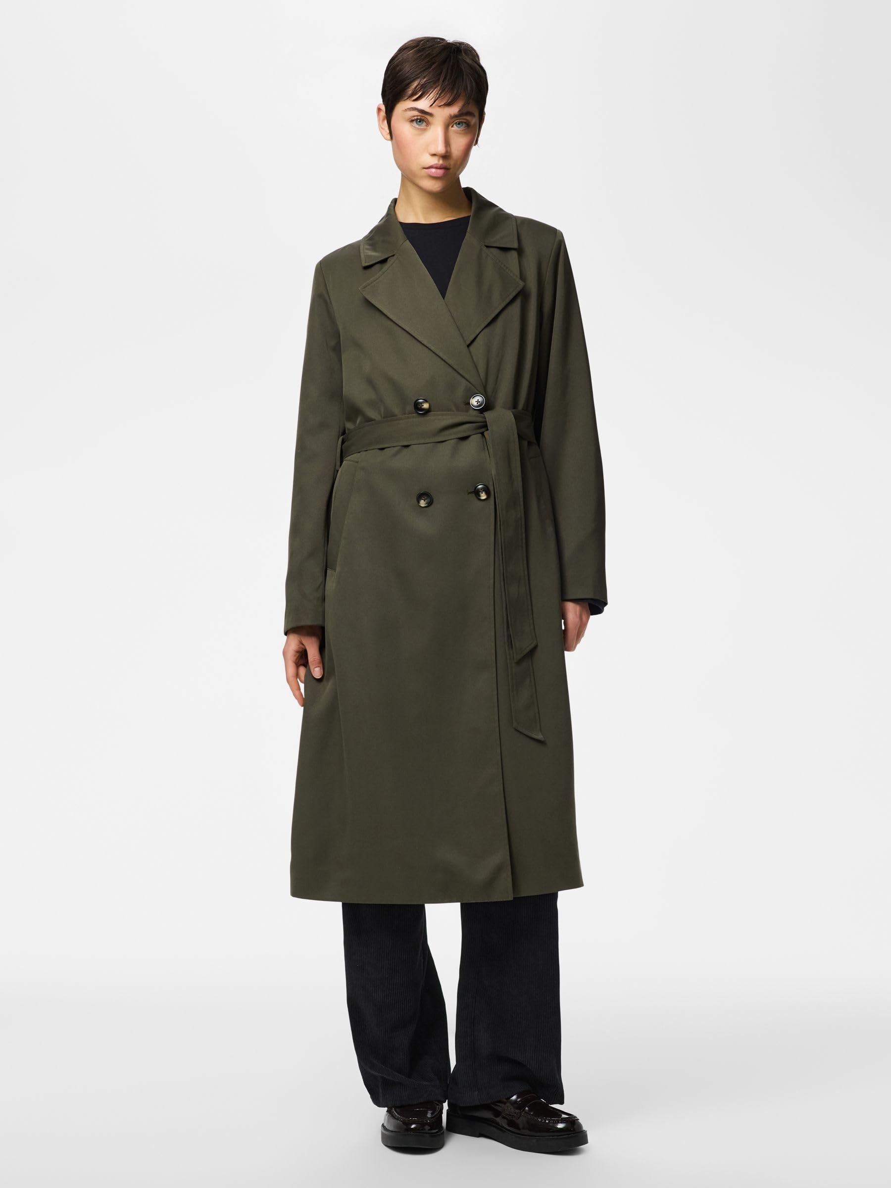 Pieces Pcscarlett trench donna leggero antivento