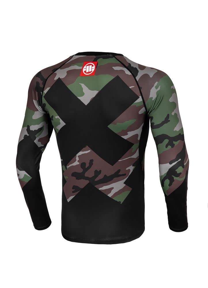 Pit Bull West Coast Cross Camo rash guard uomo manica lunga