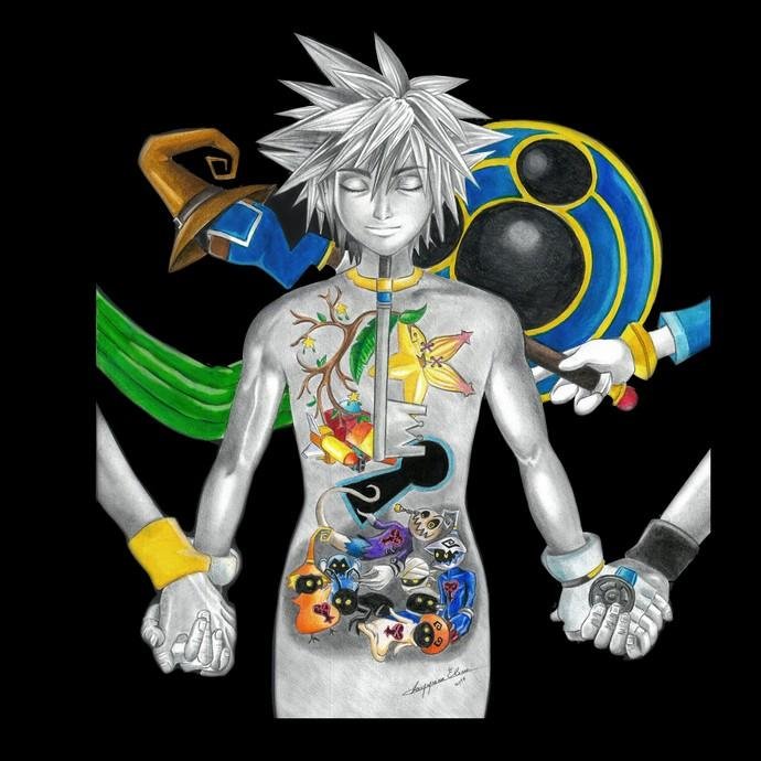 Yuna Sora Tribe-Tee Anatomy maglietta unisex cotone