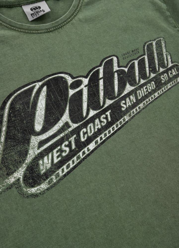 Pit Bull West Coast Denim Washed t-shirt uomo cotone