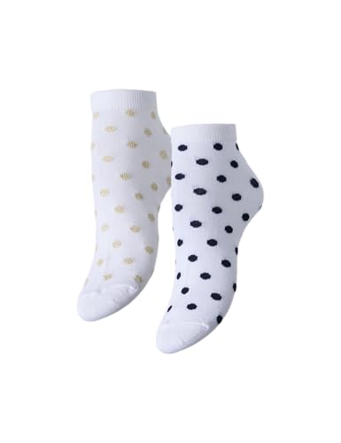 Pieces calze glitterate bianche 2 pezzi uso quotidiano