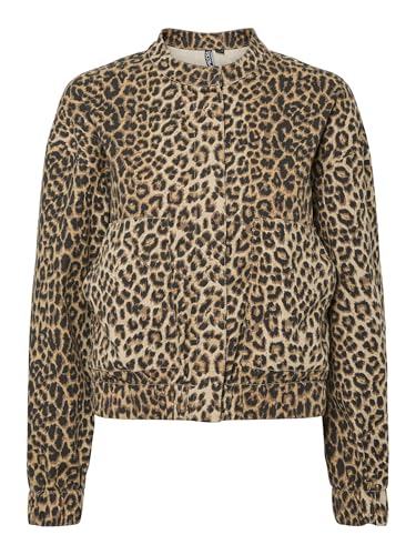 Pieces Pcsalume Bomber Leopard giacca donna S leopardata