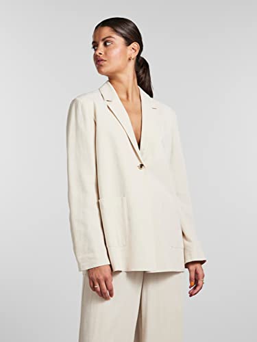 Pieces Pcvinsty Linen blazer donna XL betulla lino