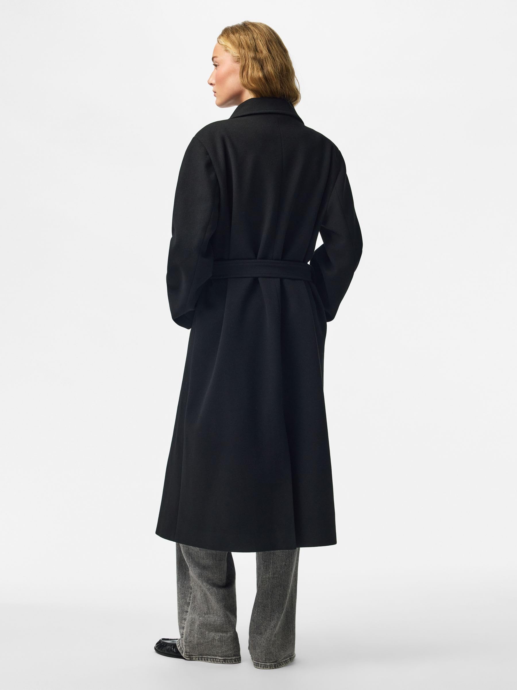 Pieces Pcaya Long cappotto lungo donna tessuto leggero
