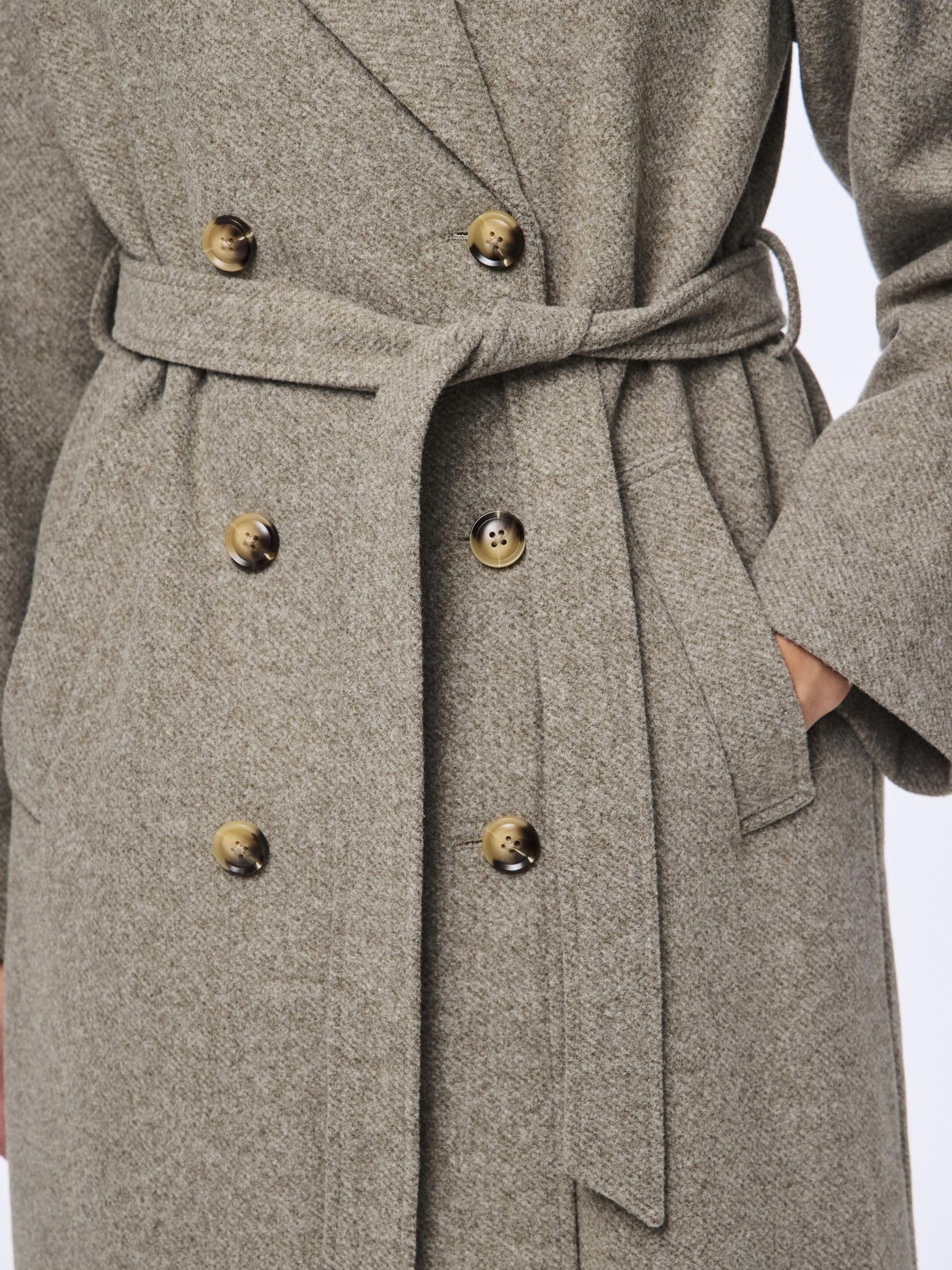 PIECES Pcmarbel cappotto lungo donna taglia M
