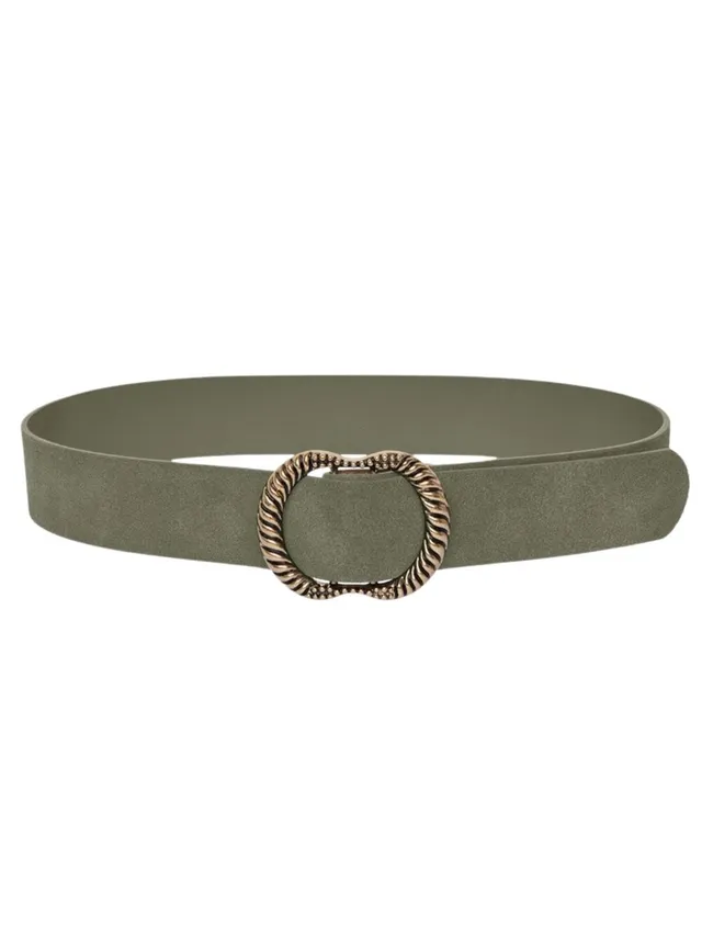 PIECES Pcnikka Suede Jeans Belt cintura donna verde