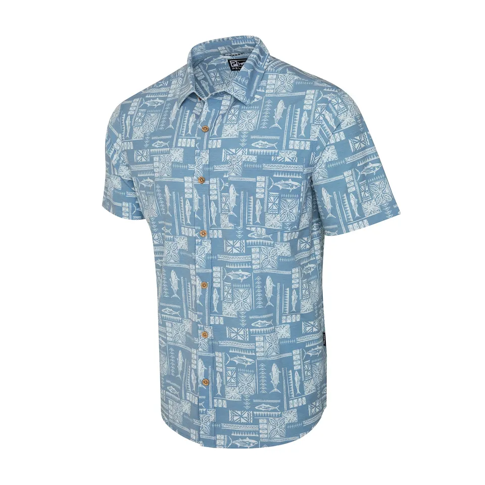 Pelagic Topshot camicia uomo petrol UPF 50+