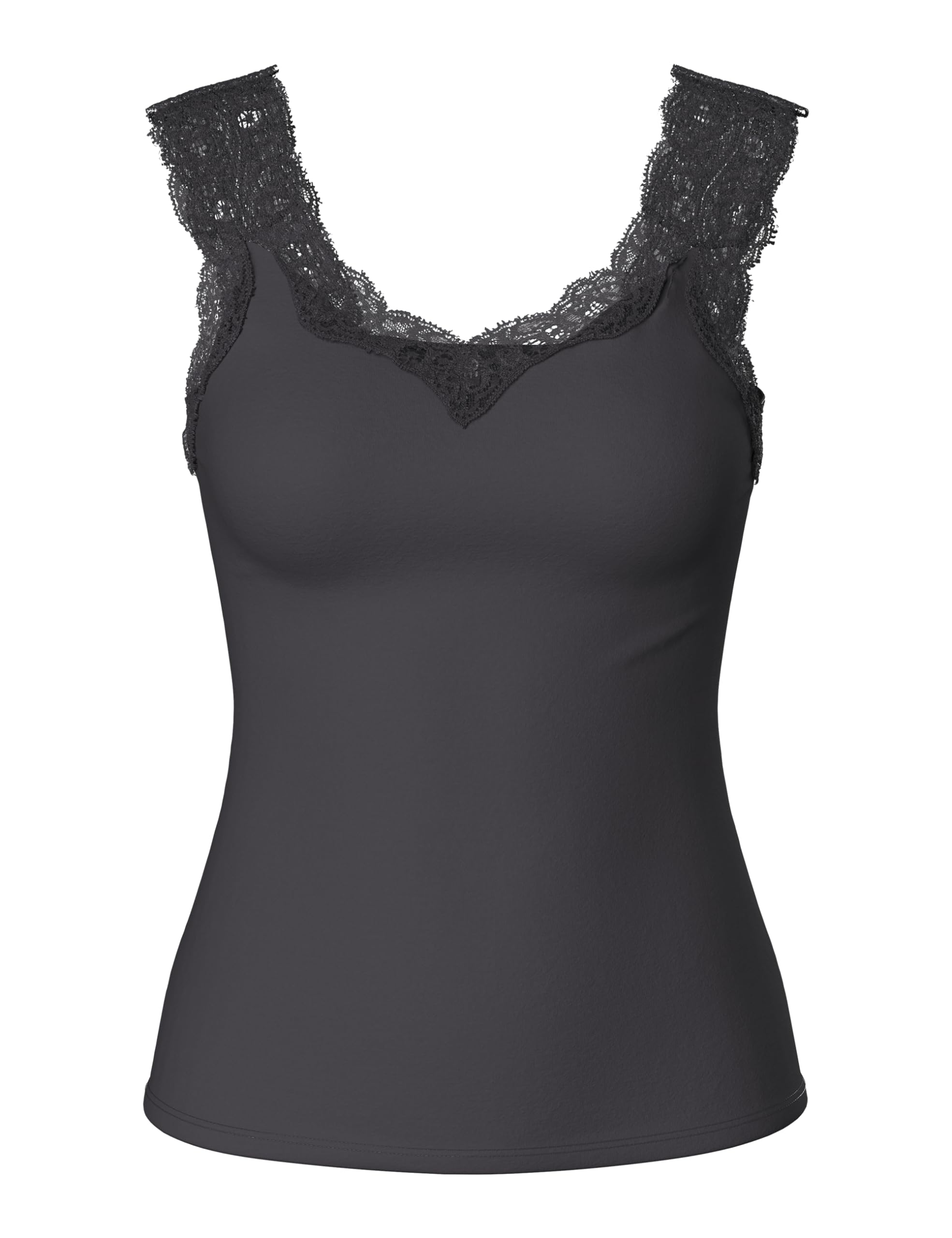 Pieces Pcbarbera top pizzo grigio taglia M
